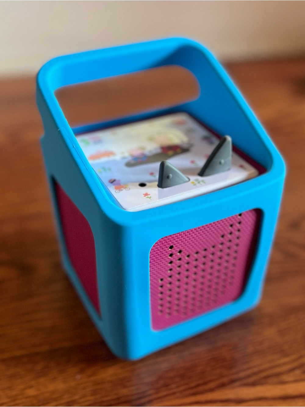 Blue Silicone Toniebox 1 Carrying Case with Handle